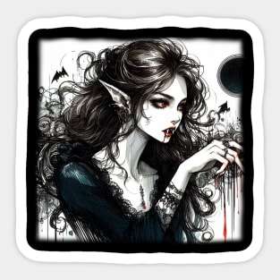 The vampire princess Sticker